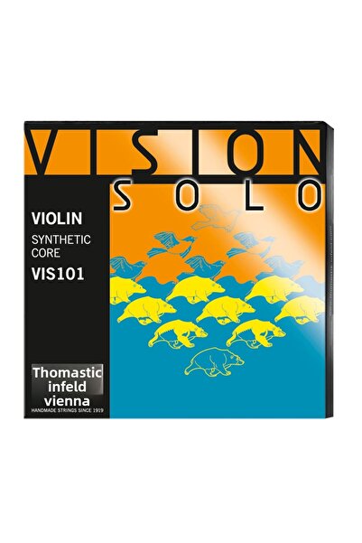 Thomastik مجموعة Thomastik Vision Solo - سلسلة كمان، فضية D (Re)
