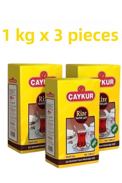 Çaykur شاي تايكور ريزي السياحي 1 كجم × 3 قطع