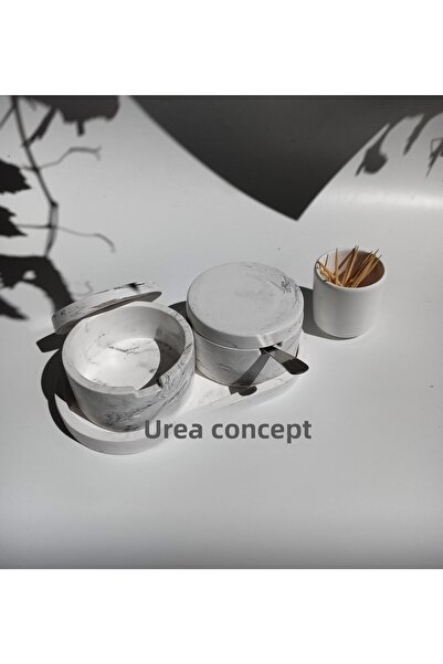 Ture Concept Marble Patterned Salt and Pepper Shakers Spice Rack Set