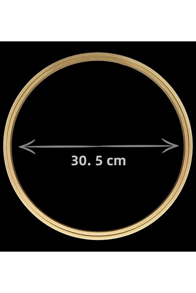 Şirin Kasnak 11 بكرة خشبية لطيفة بدون براغي - 30.5 سم