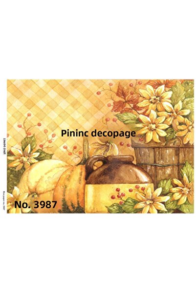 LİNEART ورق ديكوباج نحاسي Lineart رقم: L3987 - 29x42 سم