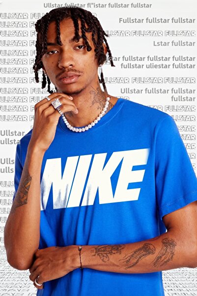 Nike Унисекс тениска с лого на Sportswear Shine, унисекс тениска с лого и блясък