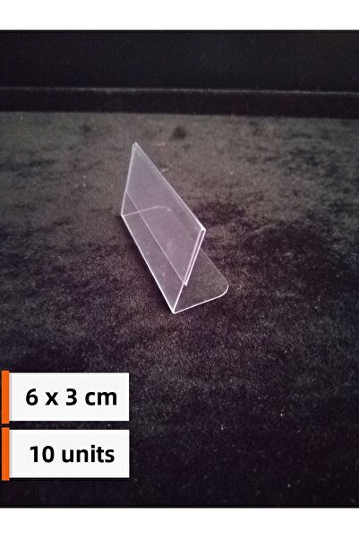 Şeffaf Etiket 10 τεμάχια Διαφανής θήκη ετικετών PVC Βάση για ετικέτες 6x3 εκ....