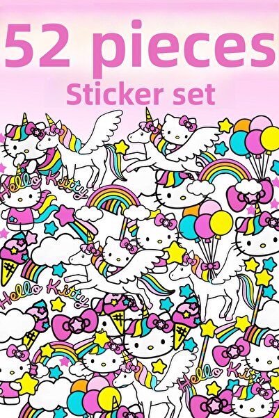 Grafikup Set de 52 de autocolante - Etichetă pentru pix, laptop, caiet și sti...