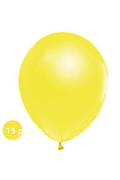 Parti Dükkanım Yellow Balloon 15 Pieces