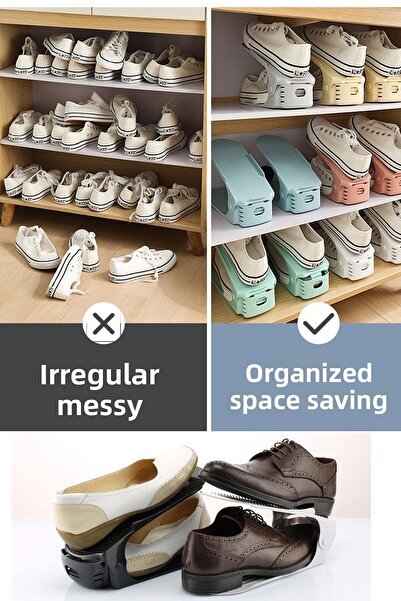 FİTHOME Adjustable Shoe Ramp - Shoe Rack Organizer