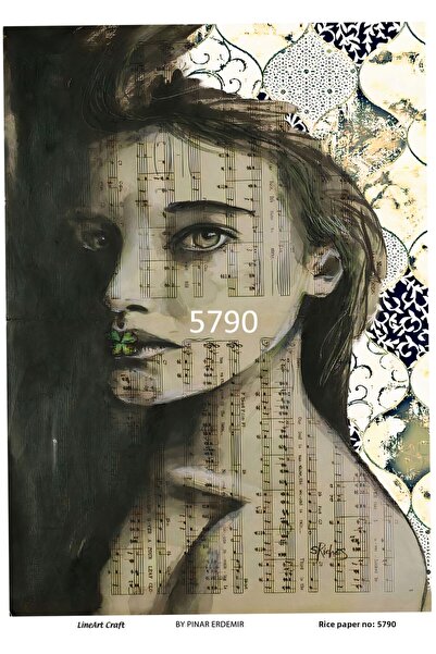 LİNEART ورق ديكوباج نحاسي Lineart 29X42 رقم: L5790