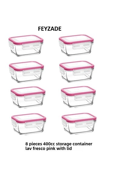 LAV FEYZADE FRESCO 8 قطع 400 سم مكعب غطاء مستطيل مزود بمسامير خلفية (FRS-237)