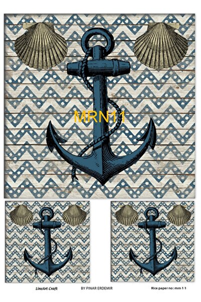 LİNEART Brass Decopage Paper No:Mrn11 - 29X42Cm