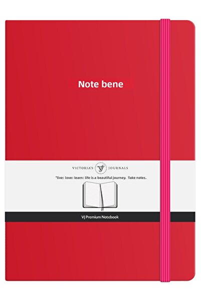 Victoria's Journals Nota Bene Premium Hard Cover Notebook, 14.8x21 cm, Ruled