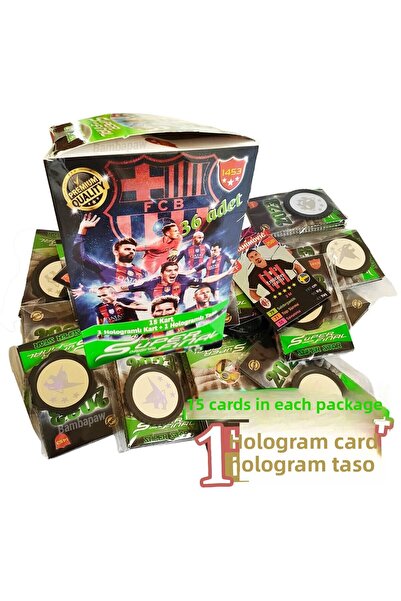 Mia Super Final Football Player Cards 72 Cards 6 Hologram Cards 6 Hologram Ta...