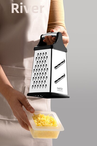 Nehir Stainless Steel Square Bowl Grater