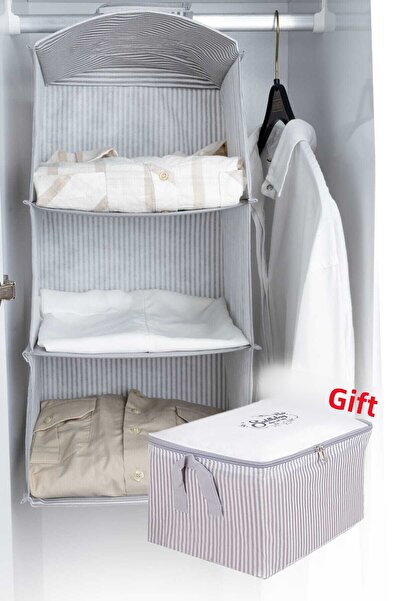 Textile sweet Organizator pentru dulap Organizator pliabil pentru dulap cu 3 ...