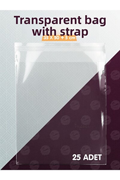 t tuğset etiket Лъскава торбичка с желатинова лента - 25 броя, 35*50+5 см, подаръчна опаковка - T1064