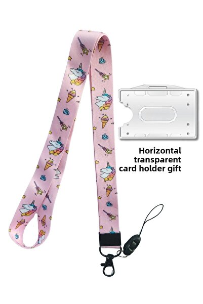 doktorbonem Curea pentru card Unicorn Unicorn Curea pentru guler Curea pentru gât Snur Curea pentru telefon