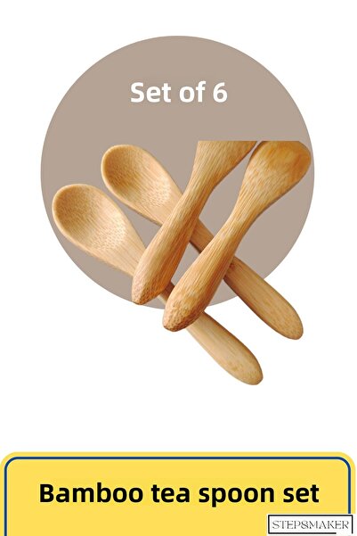 Step and Maker Bamboo Tea Spoon Set of 6