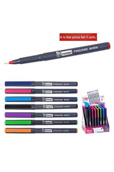 Mikro Fineliner 0.4 Mm Felt Tip Pen M-2028 Mixed Colors (Pack of 48)