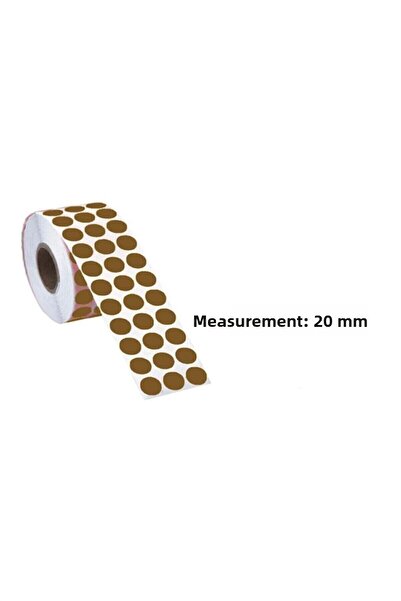 Tanex Etichetă cu puncte 20 mm 2500 bucăți Kraft