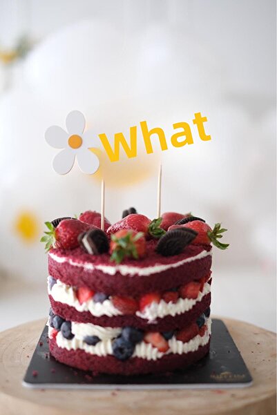 Partifabrik Διακοσμητικό τούρτας με θέμα το πάρτι Daisy, Λευκό, για τα 1α γεν...