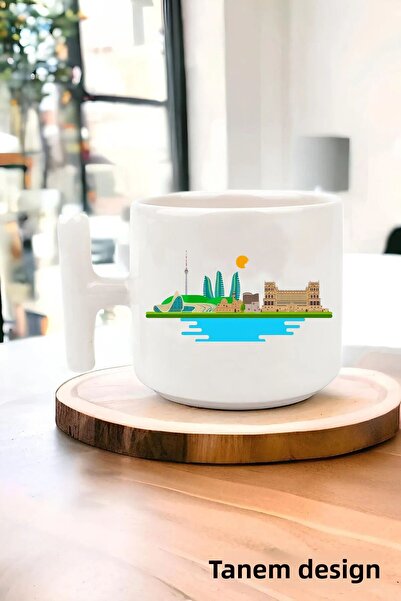 Tanem Tasarım Azerbaijan Designed Printed t Mug, Azerbaijani, Baku, Qarabağ, ...