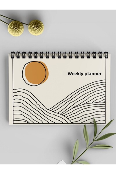 Apeirona Седмичен планер | Стоманена спирала | Специален продукт | 52 листа