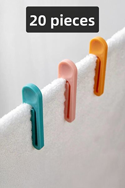 Fesya Home 20 bucăți de agrafe de haine de nouă generație, agrafe multifuncți...