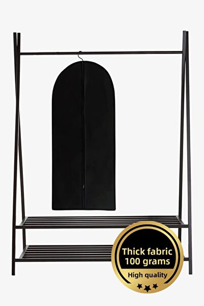 Paris Home 5 rochii de seara, tinuta, husa pentru rochie, husa de transport pentru protectia rochiei, Gamboç negru 100 gr, sac pentru rochie