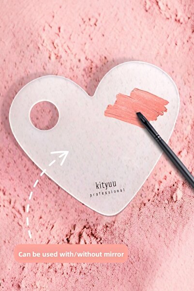 Generic Brand Mirror Gift - Makeup Heart Mixing Palette