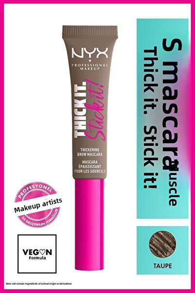 NYX Professional Makeup Taupe Eyebrow Mascara - Thick It.Stick It!