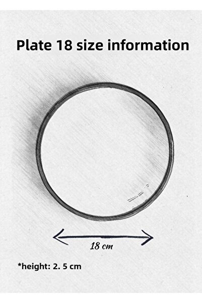 Elifle 18 cm Enamel Plate - Children's Dinner Plate, Serving Plate and Plate Dinner Children's Series