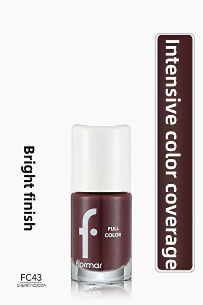 Flormar Shiny Intense Pigmented Nail Polish - Fc43 Cocoa Nail Enamel - 869060...