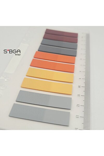 sibga tasarım Transparent Colored Post-It Note Paper - 200 Sheets Bookmark Sticker