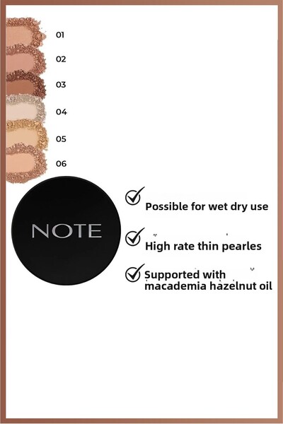 NOTE Baked Powder 01 Stardust Shiny Finish Highlighter Powder Face Powder