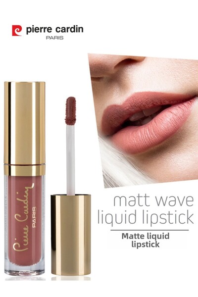 Pierre Cardin أحمر شفاه سائل مات ويف - أحمر شفاه سائل غير لامع - نيود ناعم