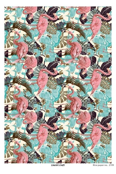 ehobici Lineart Brass Decopage Paper Model - 2199