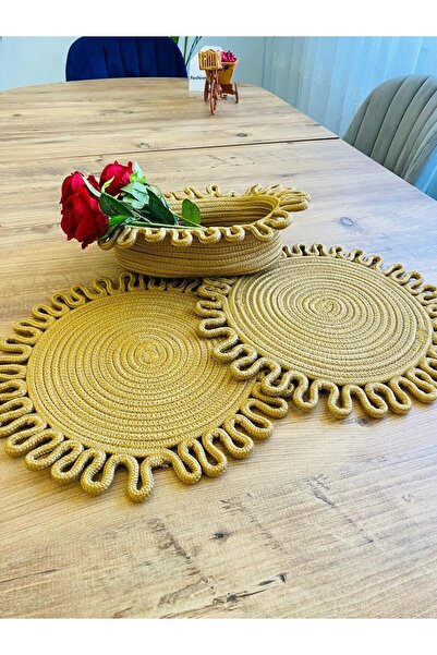 JÜTEX HOME Set de 3 bucăți din răchită din iută americană