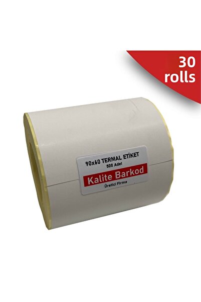 Kalite Barkod ملصق حراري 90x60| 30 لفة من ملصقات الباركود
