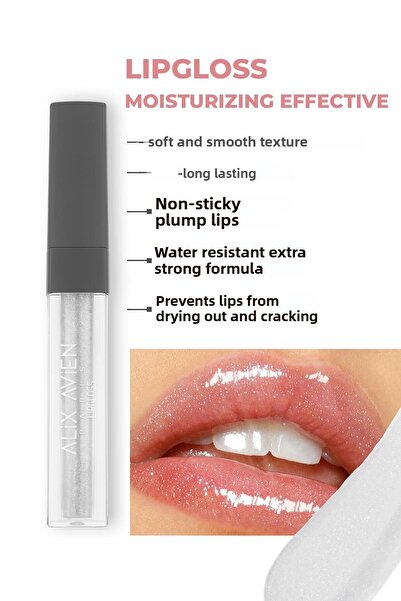 Alix Avien Long Lasting Non-Sticky Moisturizing Lip Gloss - Lipgloss 13 Diamo...