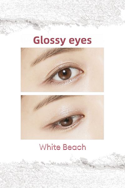 Missha Eye Shadow m Dewy Glossy Eyes with Moist Finish and Shiny Appearance (White Beach)