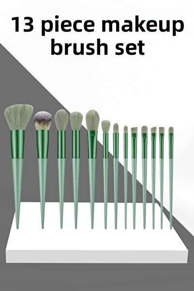 Clevora مجموعة فرش مكياج مكونة من 13 قطعة، فرشاة ظلال العيون، فرشاة أحمر الخدود، طرف ناعم