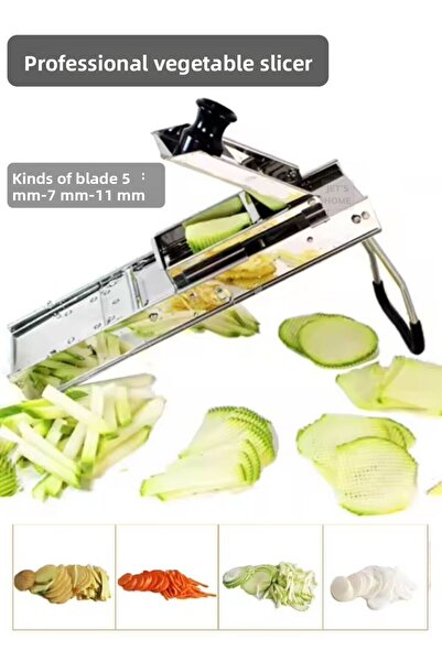 Jet's Home مندولين احترافي - قطاعة خضروات من الفولاذ المقاوم للصدأ وقاطع جوليان