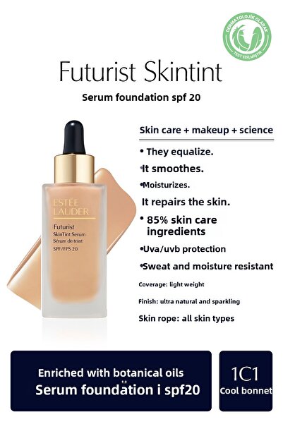 Estee Lauder Futurist Skintint Serum Foundation 30ml - Spf20 Color: 1C1 Cool ...