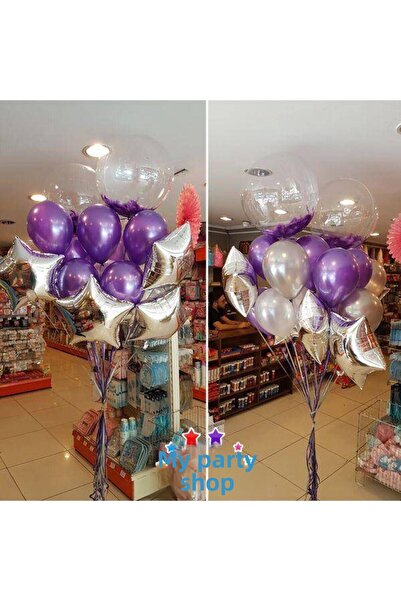 Parti Dükkanım بالون شفاف ماركة بوبو 60 سم