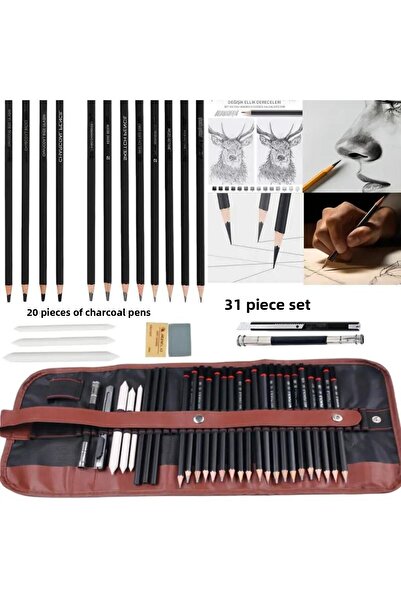 Sanathobi مجموعة رسم بالقلم الرصاص، مجموعة أقلام رسم، مجموعة أقلام رصاص متدرج...