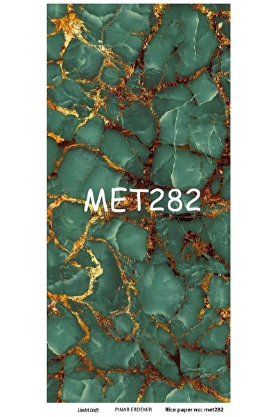 LİNEART ورق ديكوباج نحاسي Lineart رقم: MET282 - 30x66 سم