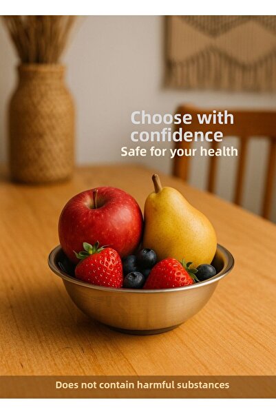 Jet's Home Set of 6 Healthy Stainless Steel Bowls - Versatile Soup, Salad and Fruit Container 350 ml No 1