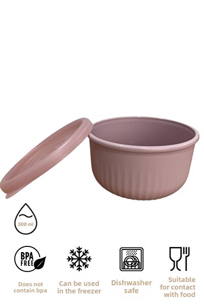 EVLE Vipahmet 0.30 Lt Pink Vacuum Storage Container