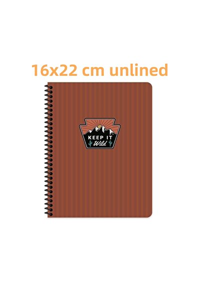 KESKİN COLOR 16x22 cm Caiet cu copertă din carton pentru exterior, fără linii...