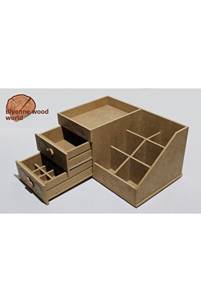 Biyenne Wooden Makeup And Cosmetic Organizer Organizer