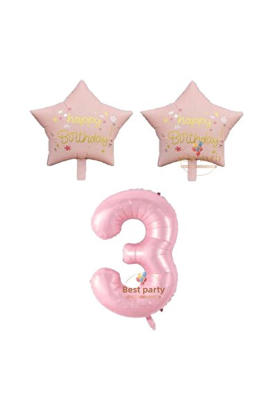 BEST PARTİ DOĞUM GÜNÜ PARTİ SÜSLERİ مجموعة بالونات فويل على شكل نجمة باللون ا...